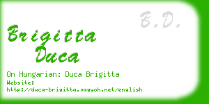 brigitta duca business card